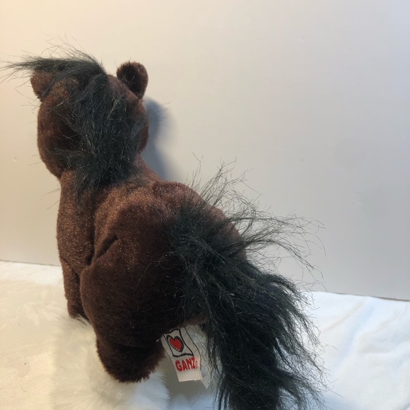 Ganz Webkinz HM139 Clydesdale Horse Plush Stuffed Animal No Code Brown White - Picture 4 of 11